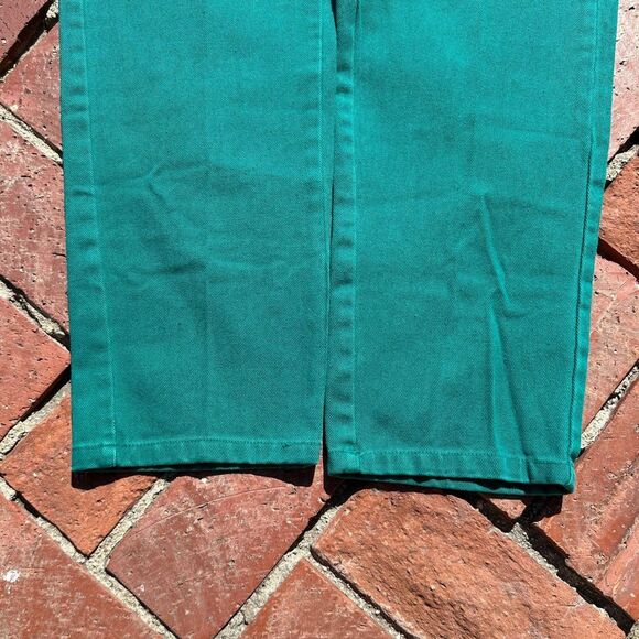 Vintage 90s Teal Green Marithe Francois Girbaud Jeans Baggy Loose Size 30 - Picture 4 of 4